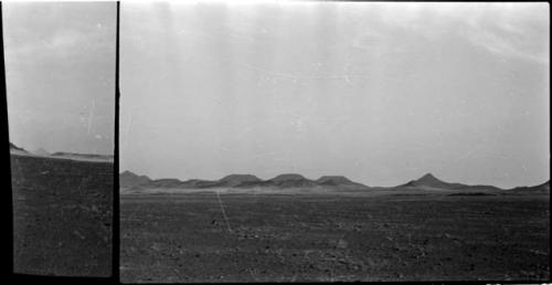 Landscape, with buttes in distance