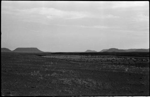 Landscape, with buttes in distance