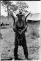 Wilhelm Camm holding a kudu head