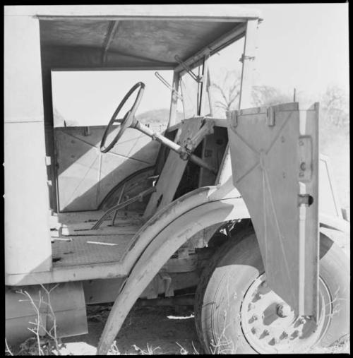 Martinus Drotsky's truck abandoned at the side of the road