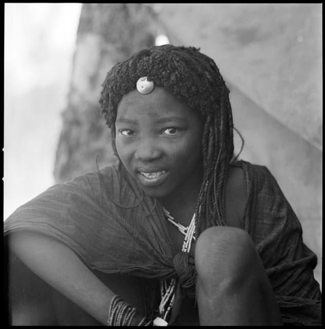 Shamba or N!ame, wife of Majolo, close-up – Objects – eMuseum