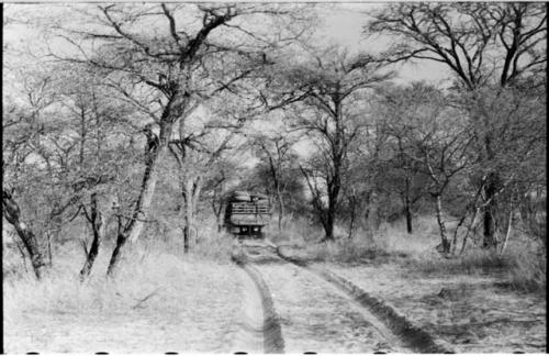 Expedition truck (Dodge) in the road