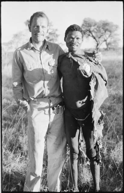 "Gao Medicine" standing with William Donnellan and posing for photograph