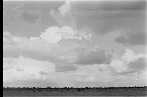 Landscape with storm clouds