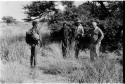 !Gai, Laurence Marshall, Casper Kruger, and Dabe standing in a field