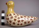 Ceramic burnished dove figurine