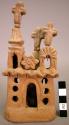 Miniature model of ceramic terra cotta church