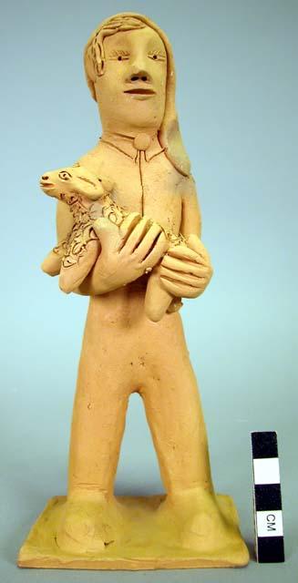 Ceramic terra cotta creche figurines