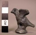 Ceramic black burnished bird whistle