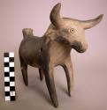 Ceramic bull whistle figurine