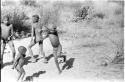 Boys of both Oukwane's group and "visiting group" dancing