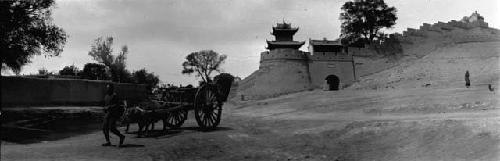 Man with Ox-Cart in Front of East Gate of Wang Yeh Fu