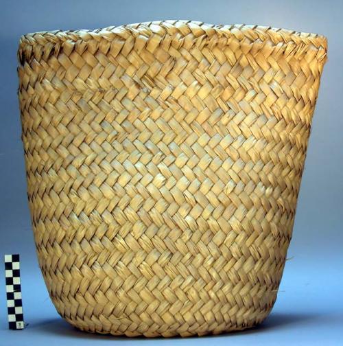 Palm leaf packing basket