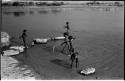 Children playing in the water