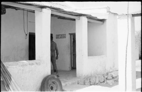 Entrance to a post office at Ghanzi