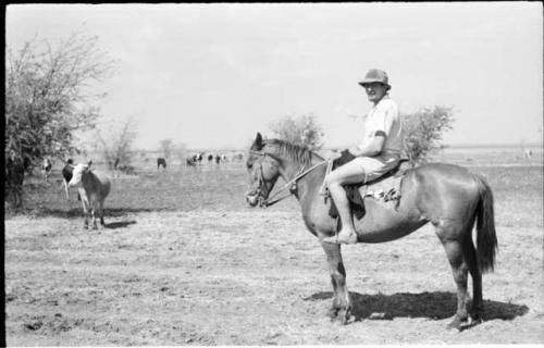 Casper Kruger on horseback