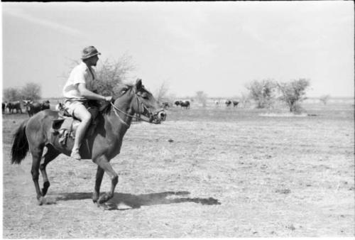 Casper Kruger on horseback