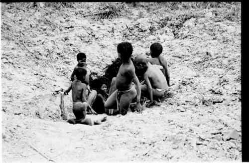 Children at waterhole