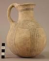 Pottery jug - white painted ware IV