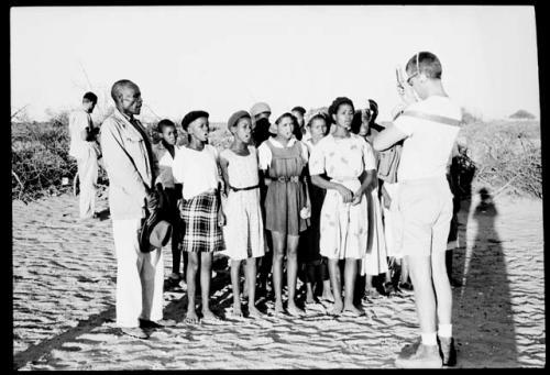 Nicholas England recording a church choir