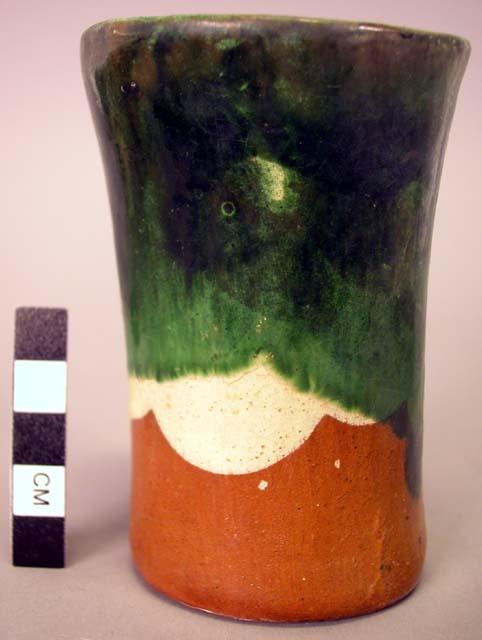 Ceramic polychrome beaker