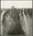 Ruacana Falls, showing the narrow gorge that they fall into