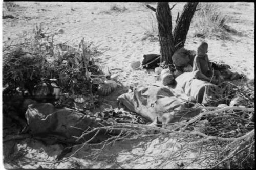 Group of people sleeping in the werft