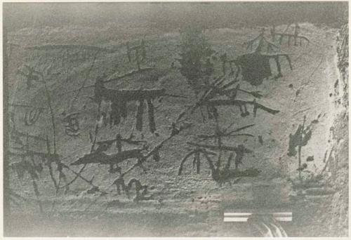 Wall drawings in an Okwa hut (print is a cropped image)