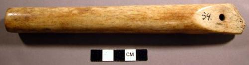 Harpoon foreshaft receiver (socket piece) of ivory