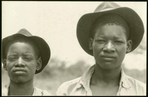 Isaac Otuhile's two sons, portraits