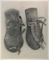 /Twikwe's sandals, with a ruler for measurement
