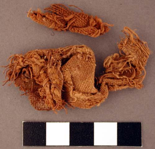 Fabric fragments, different weaves