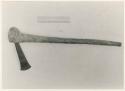 Adz artifacts: Axe and ruler for measurement (print is a cropped image)