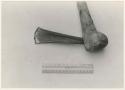 Adz artifacts: Axe head and ruler for measurement (print is a cropped image)