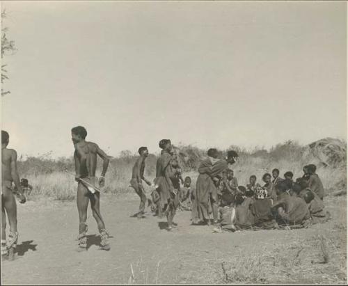 Women in a circle for a curing dance