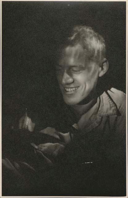 John Marshall by flashlight  (print is a cropped and reversed image)


