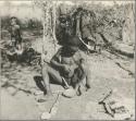 "Gao Helmet" shaping an assegai blade
