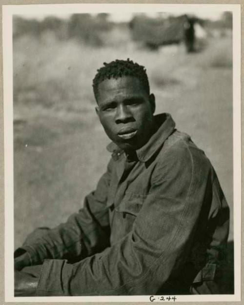 Unidentified expedition staff member (print is a cropped image)