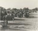 Distant view of huts at Tsau













