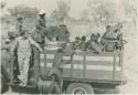 William Donnellan, Kernel Ledimo, Heinrich Neumann, and Ju/'hoansi on the Dodge power wagon




































