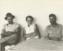 Casper Kruger, Elizabeth Marshall Thomas, and Daniel Blitz sitting at a table

