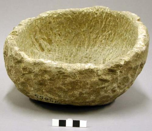 Ground stone bowl, steatite