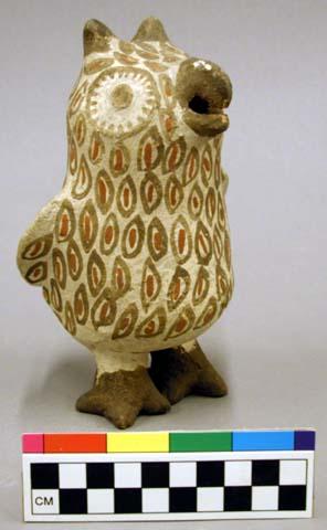 Pottery owl effigy vessel