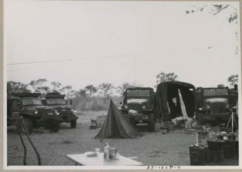 Front view of the expedition camp
























