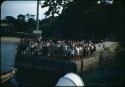 People standing on dock