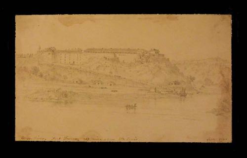 "Mississippi River. Fort Snelling 867 miles above St. Louis. Sept. 1848."