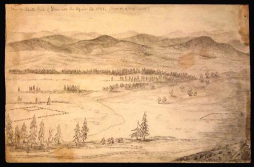 "View of South Forks of Yamhill River."