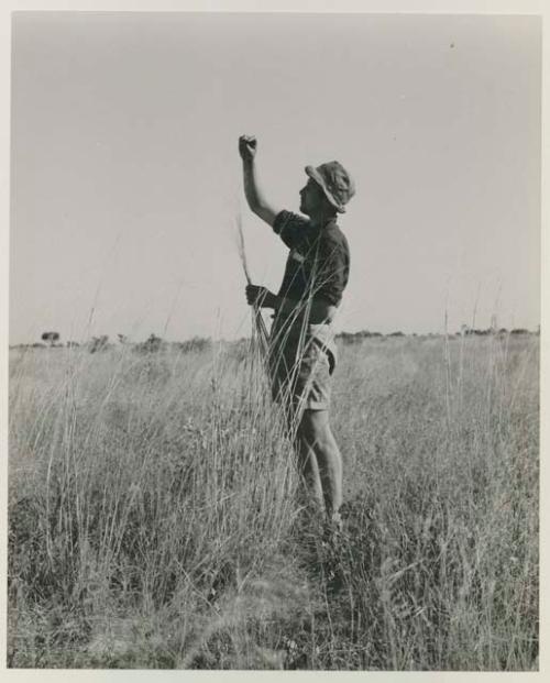 Casper Kruger standing in grass