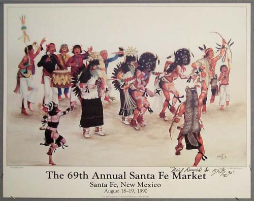 "The 69th Annual Santa Fe Market" poster