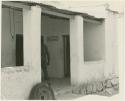 Entrance to a post office at Ghanzi (print is a cropped image)